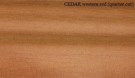 Cedar Western Red Quartered Wood Veneer