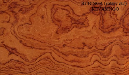 Kevasingo Rotary Cut Bubinga Wood Veneer