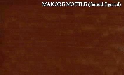 Makore Mottle Fumed Figured