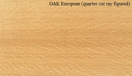 Oak European Quarter Ray Figured Wood Veneer