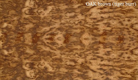 Oak Brown Tiger Burr