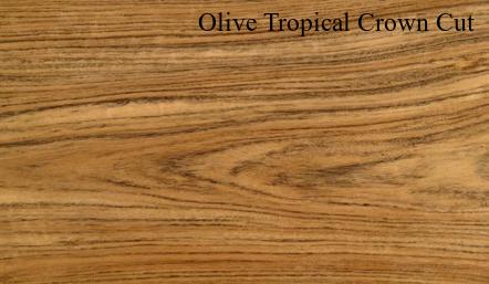 Olive Tropical Crown Wood Veneer