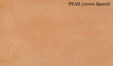 Pear Crown Figured Wood Veneer