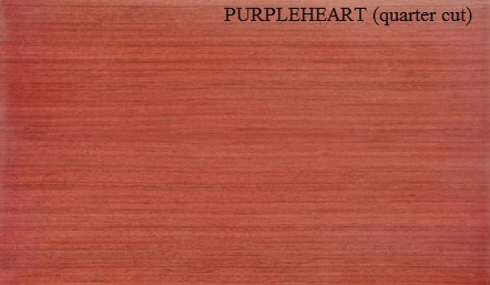 Purpleheart Quartered Wood Veneer