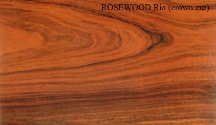 Rosewood Rio Crown Wood Veneer