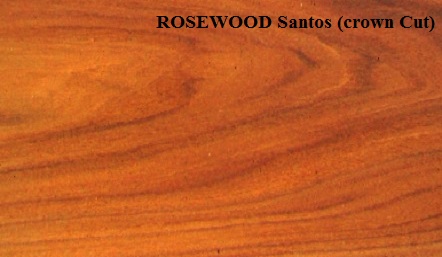 Rosewood Santos Crown Wood Veneer
