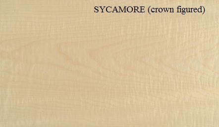Sycamore Crown Figured wood veneer