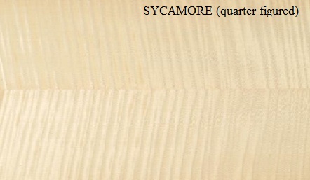 Sycamore Quarter Figured wood veneer