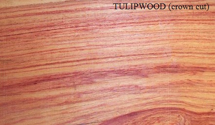 Tulipwood Crown Cut Wood Veneer